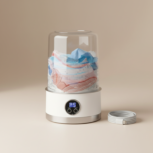 Mini Washing Machine (1L) – Compact, Powerful & Travel-Friendly!