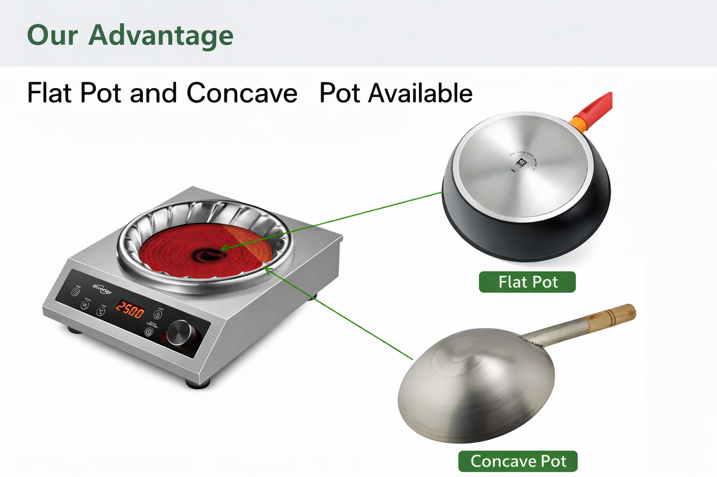 3500W Commercial Infrared Cooktop