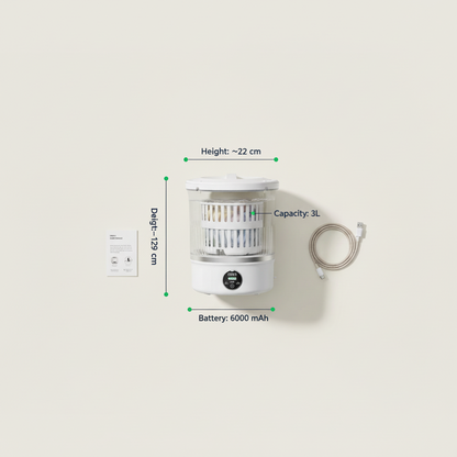 Ultra-Compact 3L Mini Washing Machine with Dryer