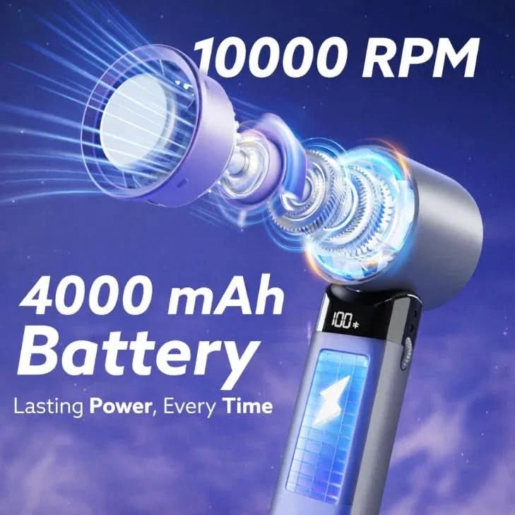 Voltkarty ChillPod Pro | Mini Handheld Fan With Ice Cooling Technology