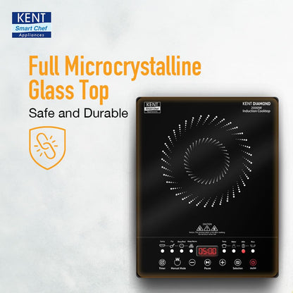 KENT Diamond Induction Cooktop 2000W
