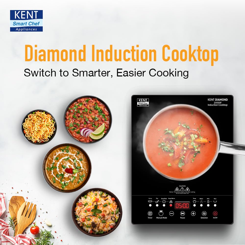 KENT Diamond Induction Cooktop 2000W