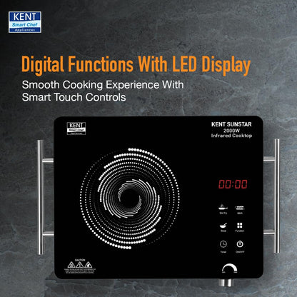 KENT Sunstar Infrared Cooktop 2000W