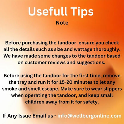 Wellberg Electric Tandoor 2000W