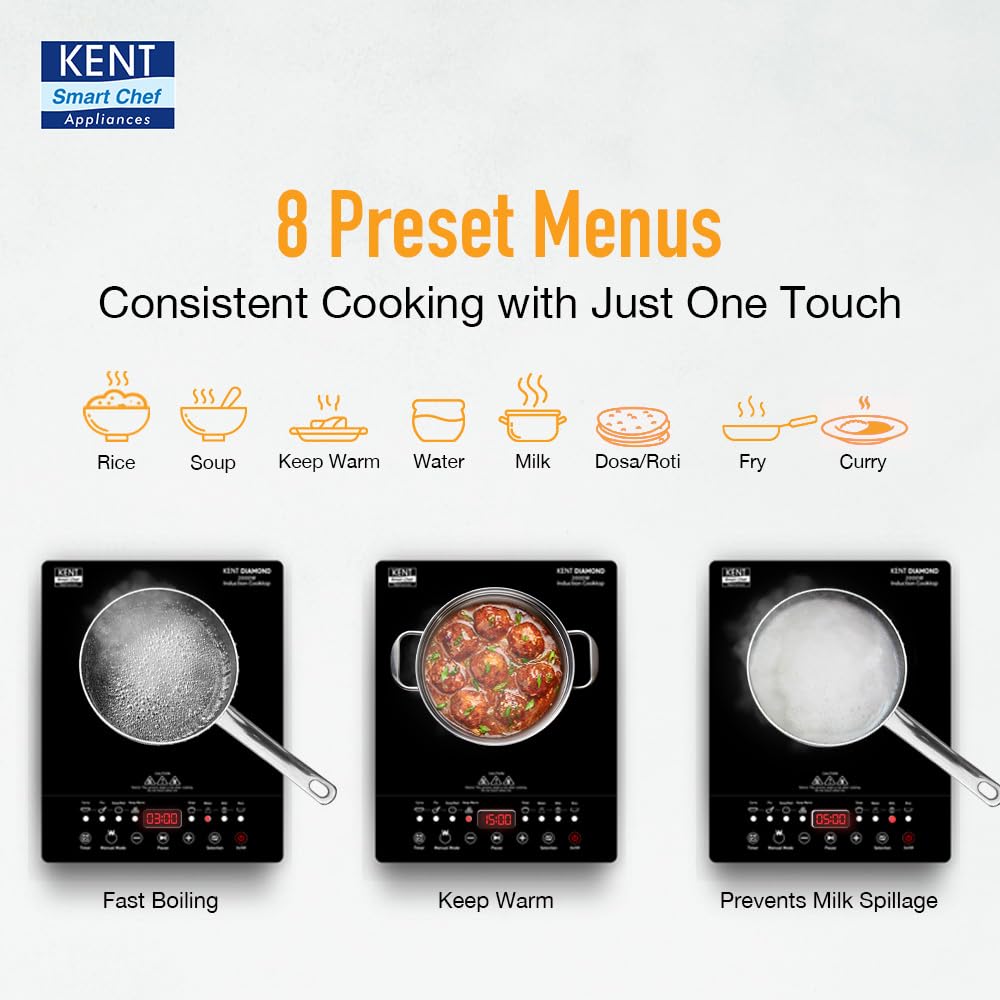 KENT Diamond Induction Cooktop 2000W