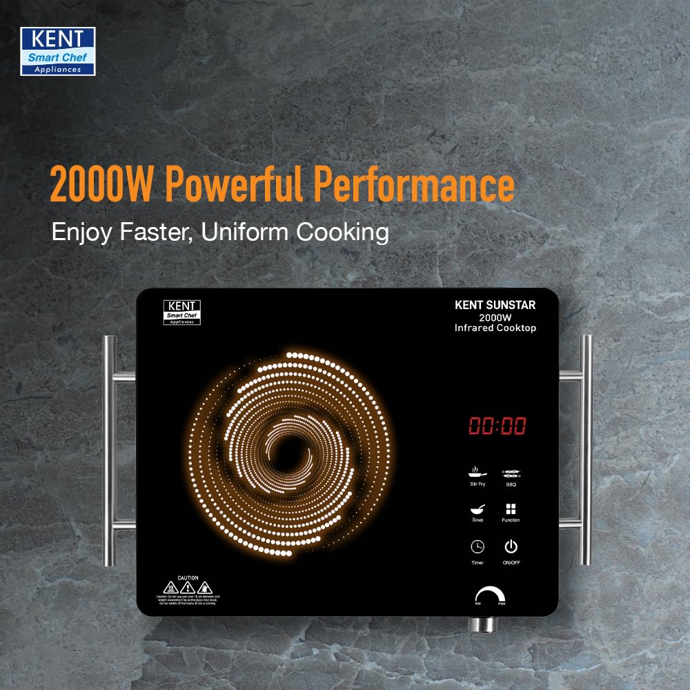KENT Sunstar Infrared Cooktop 2000W