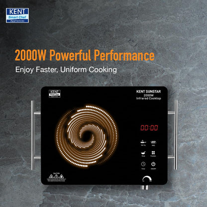 KENT Sunstar Infrared Cooktop 2000W