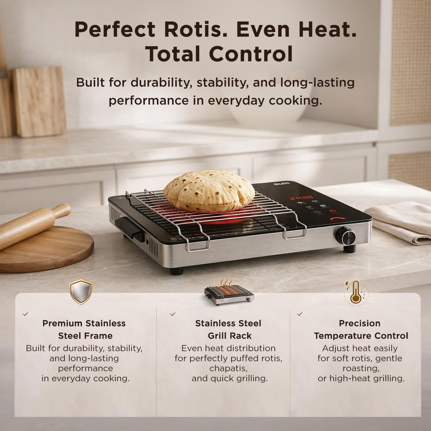 Glen 2200W Infrared Cooktop