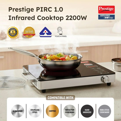Prestige PIRC 1.0 2200W Infrared Cooktop