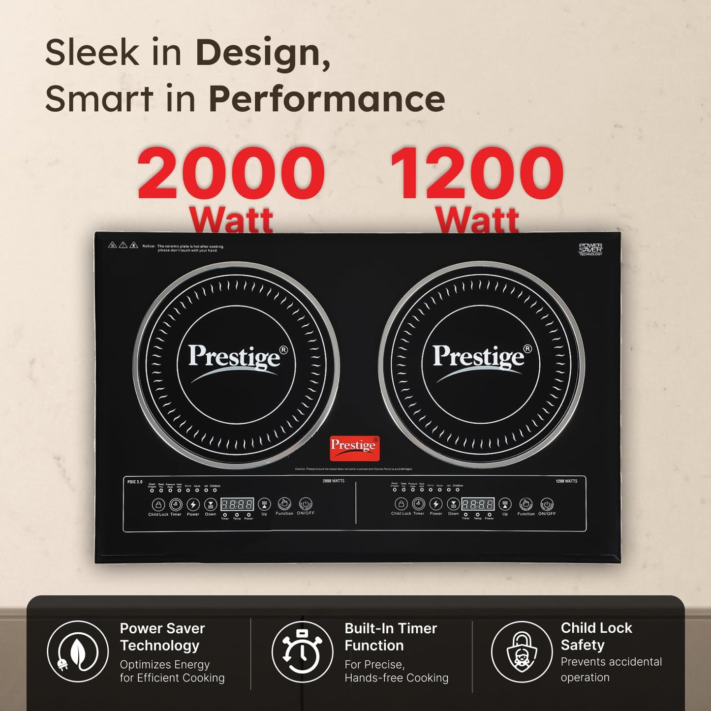 Prestige PDIC 3.0 Double Induction 3200W