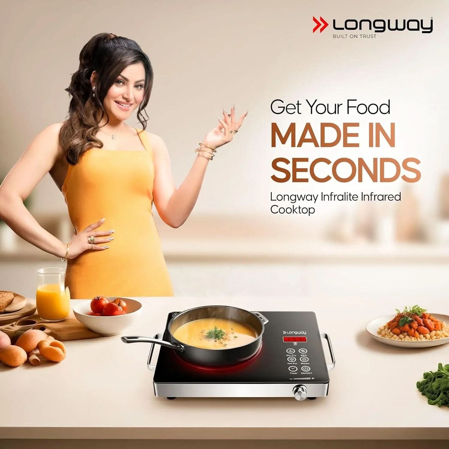 Longway Infralite Pro ICT 2200W Infrared Cooktop