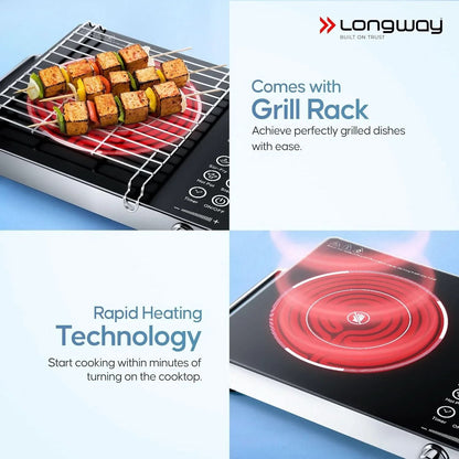 Longway Infralite Pro ICT 2200W Infrared Cooktop