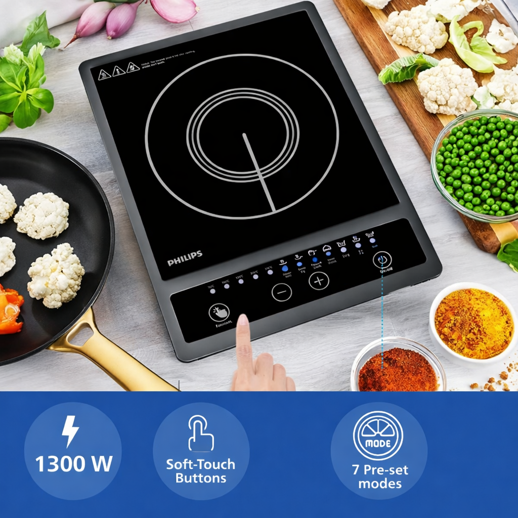 Philips HD4934/00 1300W Induction Cooktop