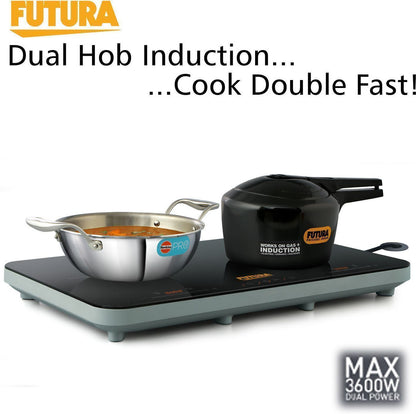 Hawkins Futura Dual Hob Induction Cooktop, 3600W